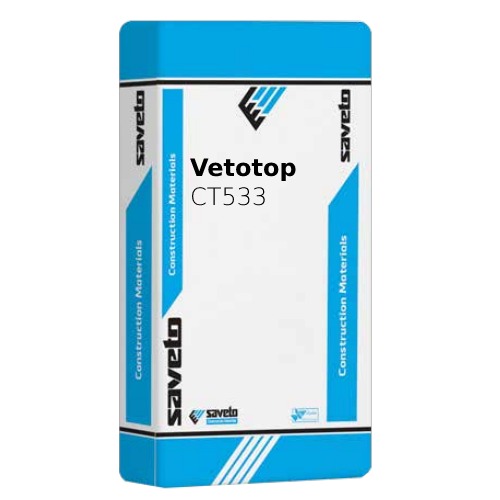 مونة اسمنتية جاهزة Vetotop CT533 تسوية أرضيات سماكة 8-20 مم 50 كغ أبيض | سافيتو