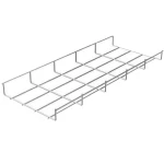 Powder Coated Wire Basket Cable Tray, Straight Sections, 35mm Height, 600mm Width | Habbal Alarabi Company