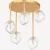 Rock Ceiling Light, Size 55 x 55 x 45 cm, Gold Color