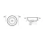 Circular Surface Ceramic Counter Top WashBasin 40 cm, Brilliant White | Hatch Company - Image 3