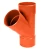 UPVC 45° Wye Tee Size 6 inch Orange Color | Almona Company