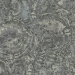 Marble wallpaper, dark gray color, length 10 m, width 1.06 m, model 085613  