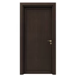 أبواب بريميوم مقاومة للرطوبة، مقاس 235 × 115 سم، لون بني محروق، سمك 6 سم، موديل TR17