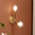 Modern Wall Light 2 Bulbs 27 cm Length, 12 cm Width, Black | Gold | Abyat Company - Image 2