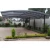 Steel Car Awning with Plastic Roof, Round Columns, Height 3 meter, Panel Width 2 meters