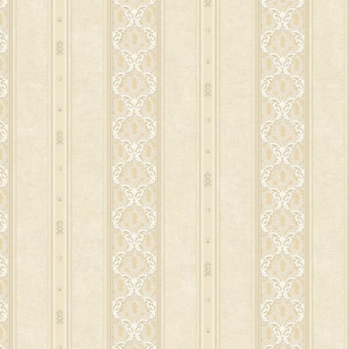 Patterned Wallpaper 15.6m Length, 100cm Width, Beige Color | Luxury line