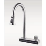 kitchen Washbasin Mixer Pluto Brand, Matte Silver Color