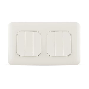 10 Amp Light Switch 6 Gang, 2 Way, White, 7x14cm, 250V | Spectra