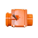   UPVC Non Return Valve Al-Munif Brand    Size 160 mm Color Orange   