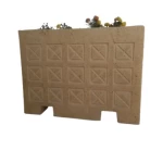 احواض زرع اسمنتية خرسانية طول 120 سم عرض 60 سم ارتفاع 80 سم