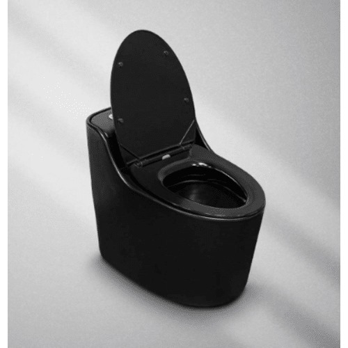 Floor Mounted Toilet Height 40 cm Black Color | Zinco Trading Company