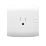 فيش ساسو 127 فولت مفرد 15 أمبير الفنار موديل ألف كلاسيك المقاس  7x7 اللون الأبيض