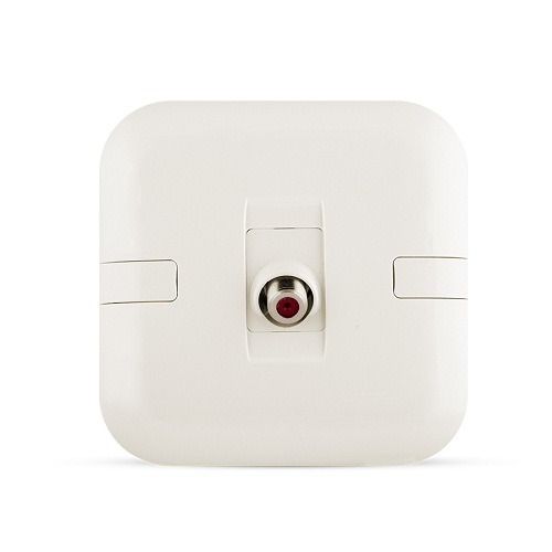 Angular Satellite Socket 7x7 cm, White Color | Spectra