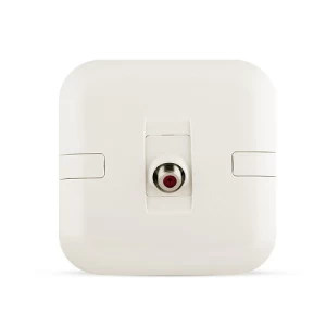 Angular Satellite Socket 7x7 cm, White Color | Spectra