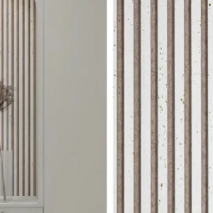 Wood Wall Cladding 20 cm Width 122 mm Thickness Beige Color | C-153