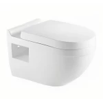 Wall Mounted Toilet White Dimensions 37×37×52 cm, Modern Design 