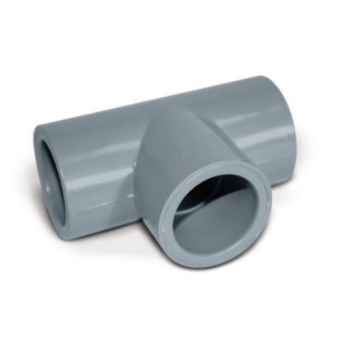 TEE CPVC 90° Schedule 80 Size 1/2 Light Gray | Al-Rajhi Pipes