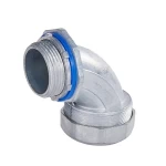 Liquid tight Angle Connector Straight DC Zinc Cast, Size 3 inch | United Electricals