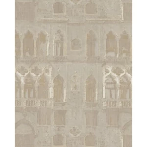 Italian Wallpaper Modern Design Beige Color, Size 10m x 1.06m, Model 81732 | Balbaid Decor Company
