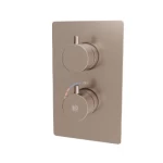 Matte Nickel Two Way Shower Mixer, Length 12.4 cm, Width 18 cm, Height 13 cm