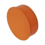 UPVC End Cap Size 82 mm, Height 28 mm, Orange Color | Cosmoplast