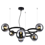 Circular Ceiling Light, Size 100×30 cm, Black Color