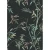 German Wall Decoration, black color, Leaf-patterned design, size 10 x 0.53 metres, model 10388-15