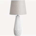 Table Lamp with Soft lighting, Grey Color, Dimensions 32.5X32.5X55 cm 