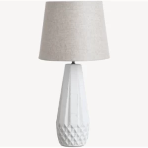 Table Lamp Soft Lighting 32.5x32.5x55 cm, Grey | Abyat Company