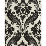Wall decoration classic design, size 10 m x 0.53 m, beige and black color, model 32387