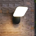 إنارة LED حائطية خارجية، قدرة 10 وات، مقاس 8×13.5 سم، لون اسود