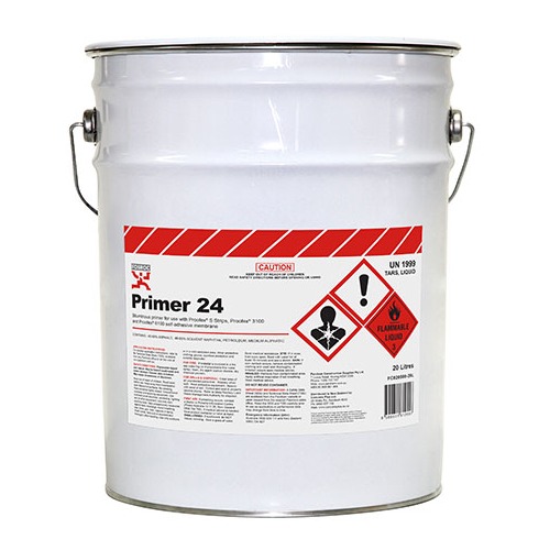 Waterproofing Bitumen Primer 24 for Concrete Surfaces 20 Liters, Liquid Brown | Fosam Company Limited