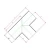 HDPE Plastic Fabricated Tee 90°, Size 110 mm, Length 330 mm, Black | Union Pipe industry KSA - Image 2