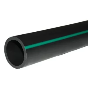 مواسير HDPE ضغط 12.5 بار PE 80 قطر خارجي 400 مم SDR 11 أسود مع خط أخضر | المني لانظمة الانابيب