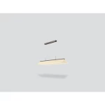 إضاءة ليد معلقة، 3000 كلفن، لون كافية، أبعاد 1500 مم × 320 مم، ليد 79 واط