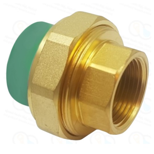 PPR Female Union Size 20 mm x 1/2 inch PN 25 Bar Green | Al mona for innovative pipe solutions