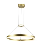 Modern Circular Chandelier, 200 cm Length, 80 cm Width, Gold Color