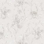 Italian Wallpaper Pale Gray Color Floral Design, Size 10mx1.06m, Model 82747