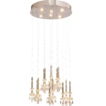 Crystal Chandelier, Luxury Design, Size 85 x 85 x 27 cm, golden Color