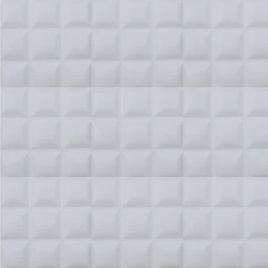 3D Wall Panel 50x50 cm, White Color | 