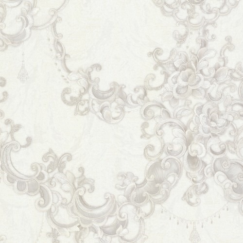 Italian Wallpaper Off White Color 10m x 1.06m, Model 85034 | Balbaid Decor Company