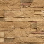Highland Gold matte finish stone, size 65-195x85-485 mm, beige color