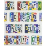 German wall Covering for youth and children, size 10 m x 0.53 m, multicolor, model 457506 