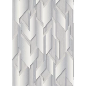 Geometric Wallpaper 10m x 0.53m Pale Gray, Model 10145-31 | Balbaid Decor Company