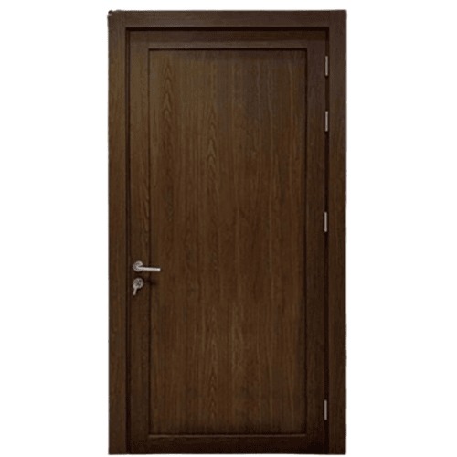 Single WPC Door Thickness 6 cm, Brown Color, Modern Design | 