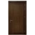 Single WPC Door with Modern Design, brown color, thickness 6 cm