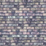 بديل طوب تصميم داخلي، أبعاد 50 × 120 سم، لون رمادي غامق