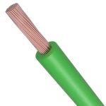 6 AWG Stranded Copper Wire, 600 Rated Voltage, PVC Insulated (+105°C) Green | Asharqiyah Cables