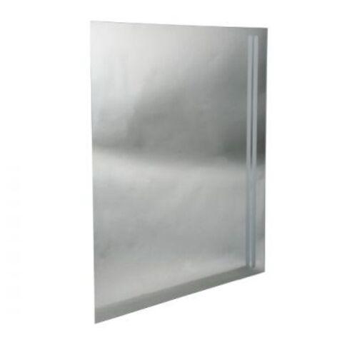 مرايا حمام سيلفر مستطيلة 60 × 80 سم مع إضاءة باللمس، لون فضي | Silver