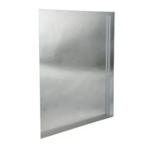 مرايا حمام سيلفر مستطيلة 60 × 80 سم مع إضاءة باللمس، لون فضي | Silver